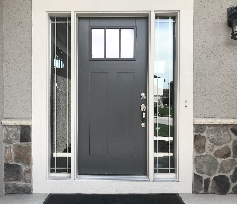 Storm door installation